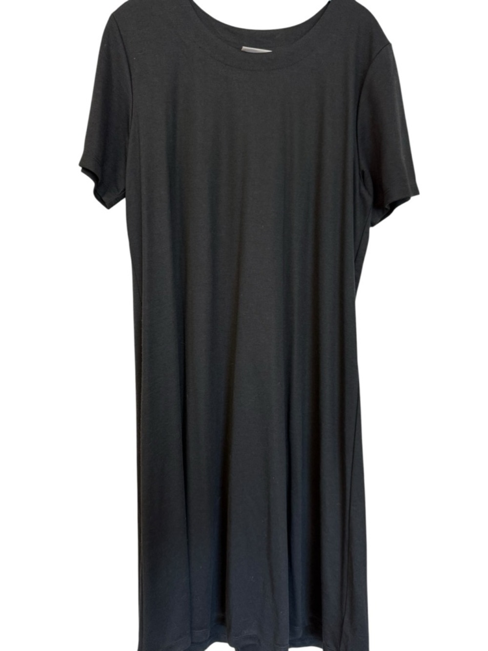 Susan Graver Black Midi Dress Size Large Made in USA